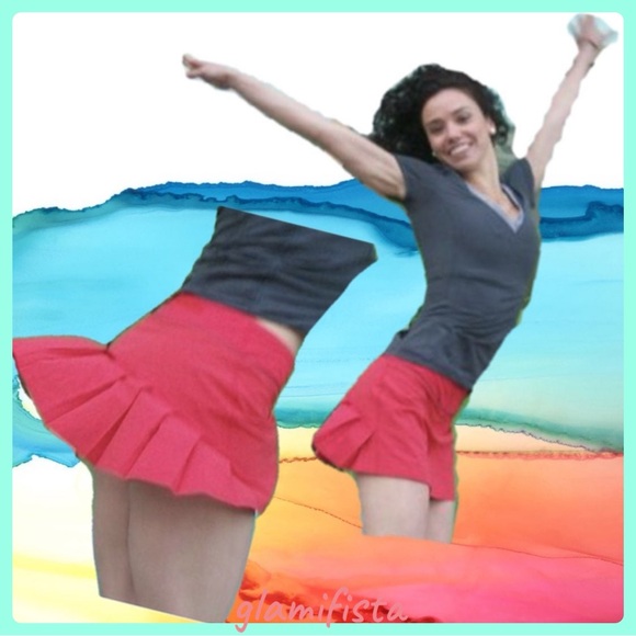 Lululemon RARE 🔥 Run Speed Skirt Tango Red sz.6 - Picture 7 of 9